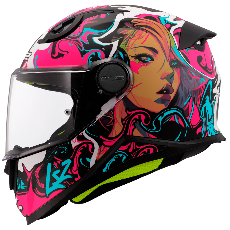 LS2 FF812 KID CYBERG CYAN Morado