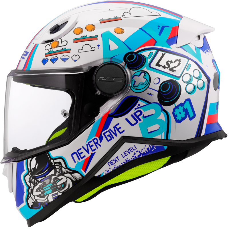 Casco Moto Integral LS2 FF812 Kid Next Level Blanco