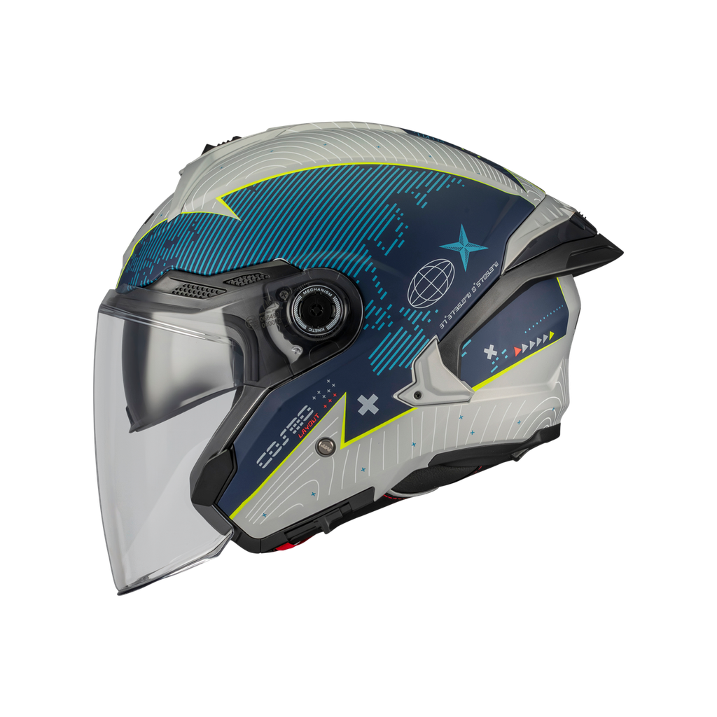 [1361D07C7203] Casco Jet MT OF515SV COSMO SV LAYOUT C7 MATE (XS)