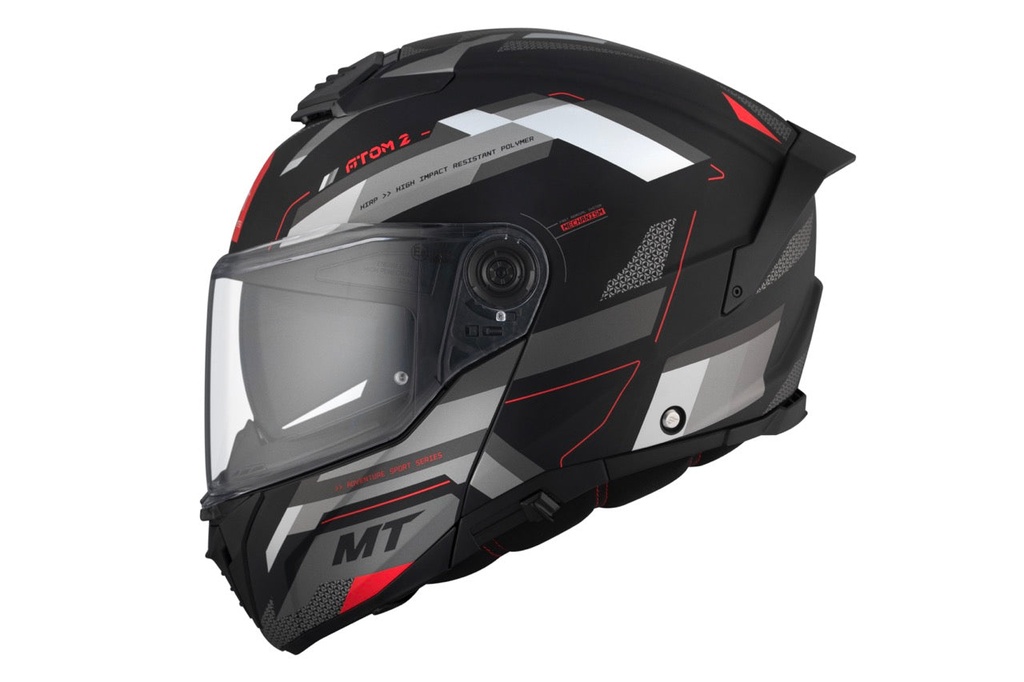 [1335A252513] Casco Modular MT FU404SV ATOM 2 SV BAST D5 MATE (XS)