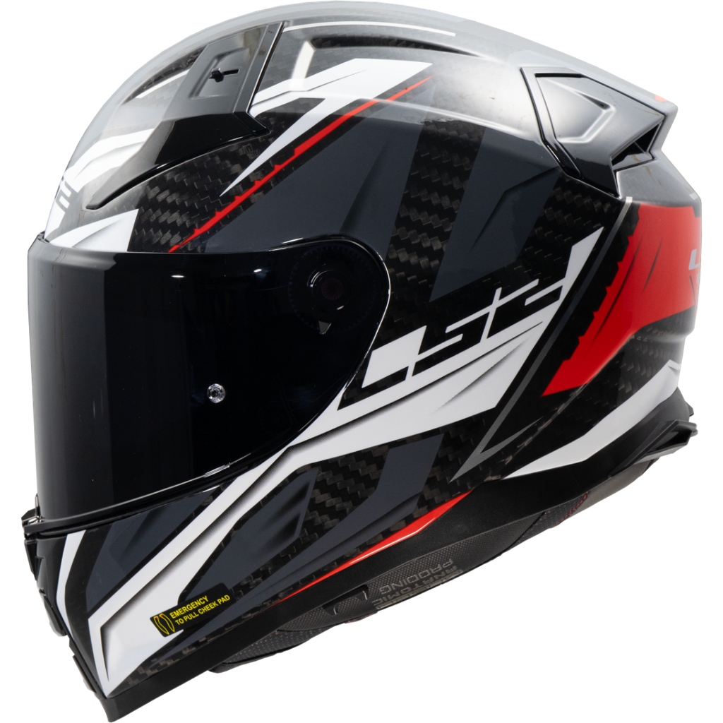 LS2 FF811 VECTOR II C SAVAGE GREY-06 Blanco Rojo