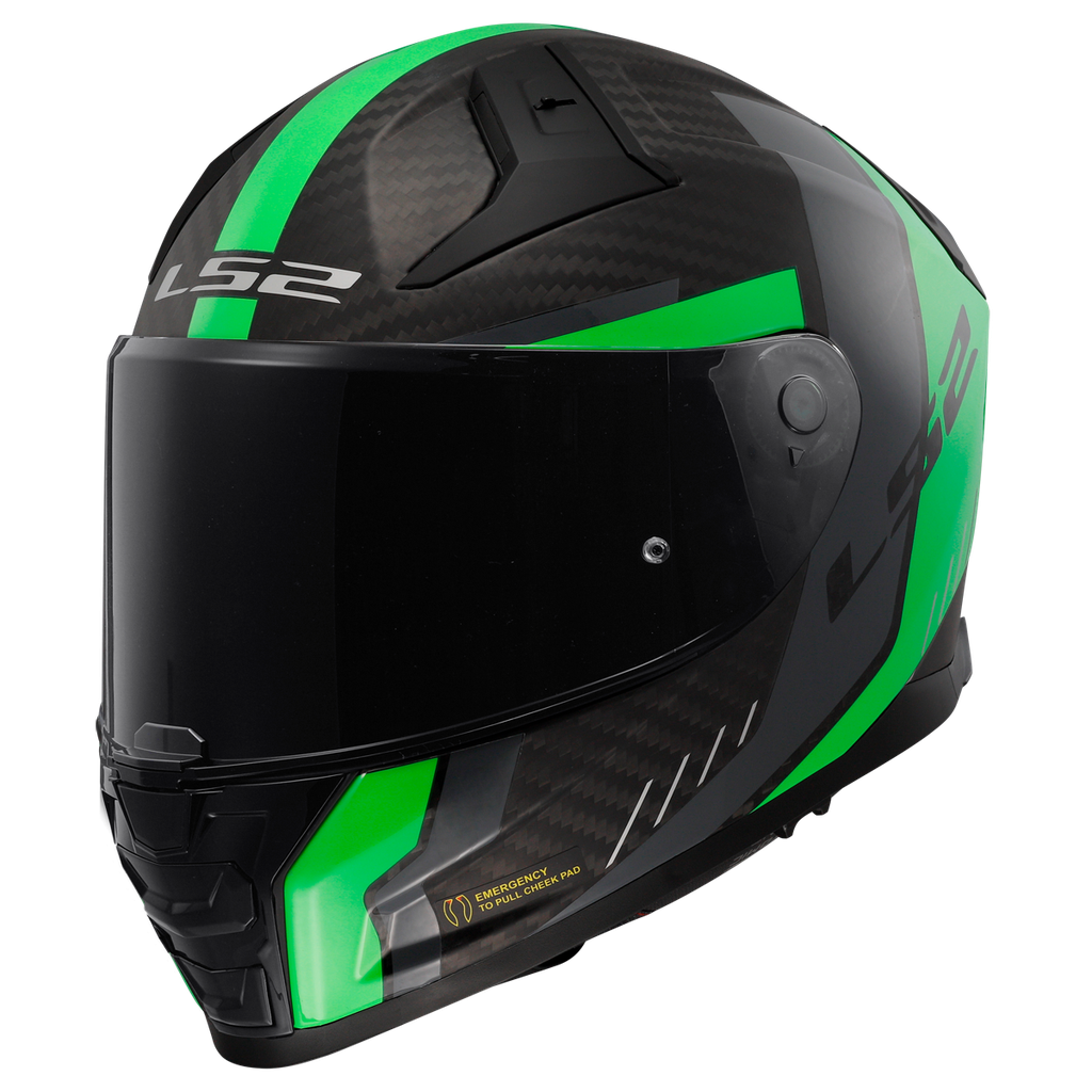 [168115360XXS] Casco Moto Integral LS2 FF811 Vector II C Grid Mate Fluor Verde (XXS)