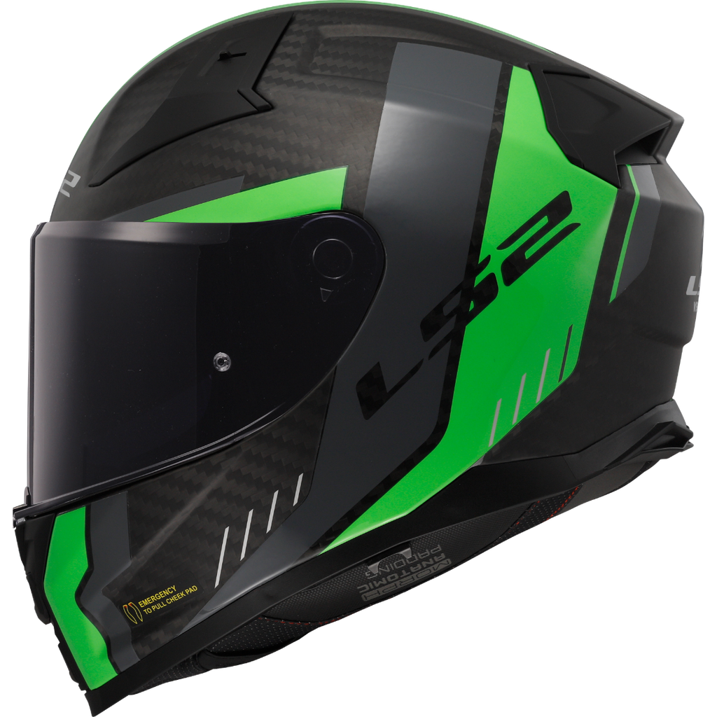 [168115360XXS] LS2 FF811 VECTOR II C GRID GREEN-06 Mate Fluo (XXS)