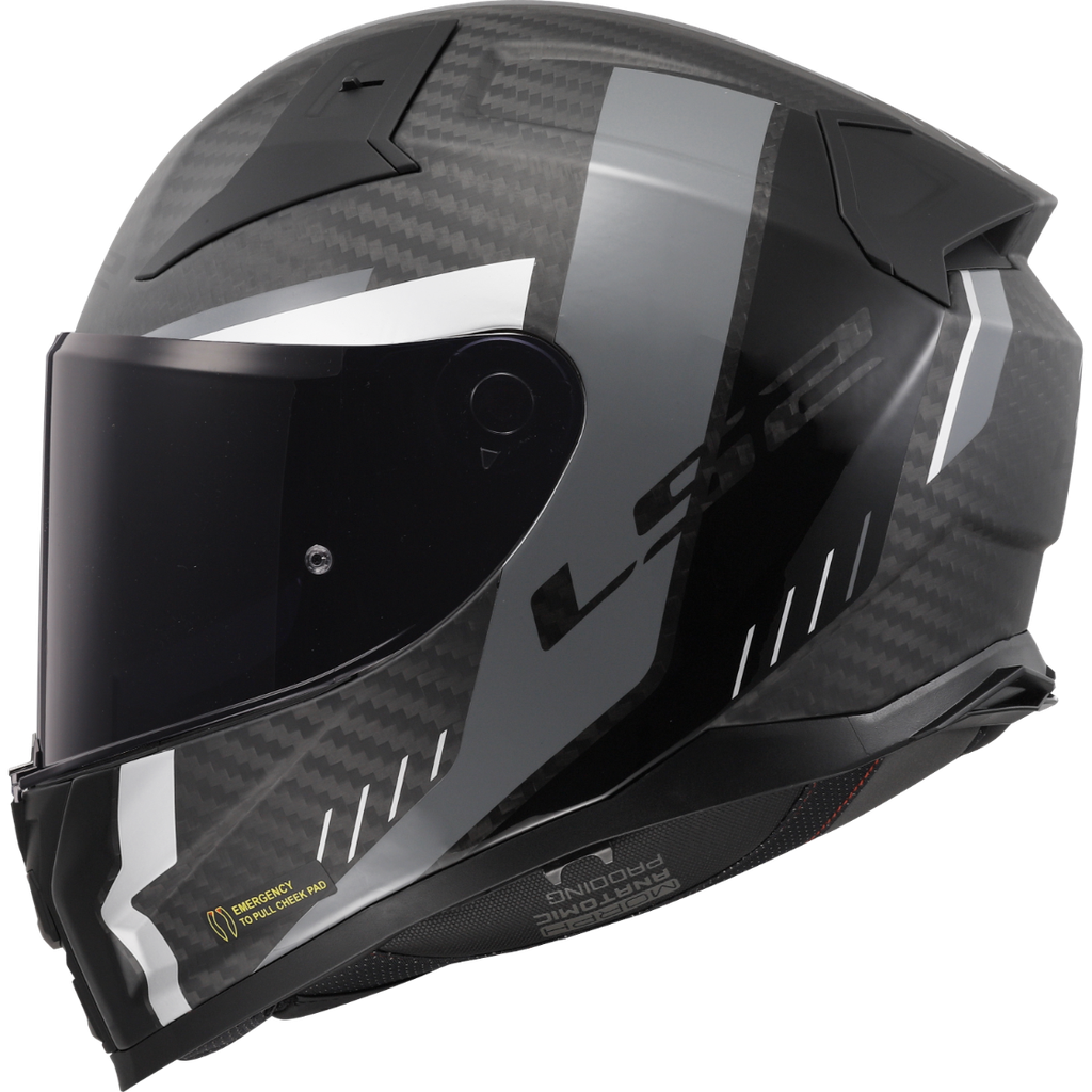 LS2 FF811 VECTOR II C GRID GREY-06 Mate Negro