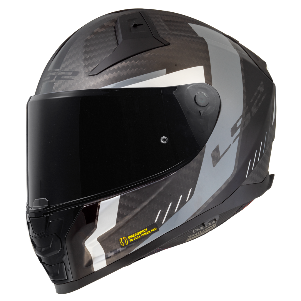 Casco Moto Integral LS2 FF811 Vector II C Grid Mate Negro Gris