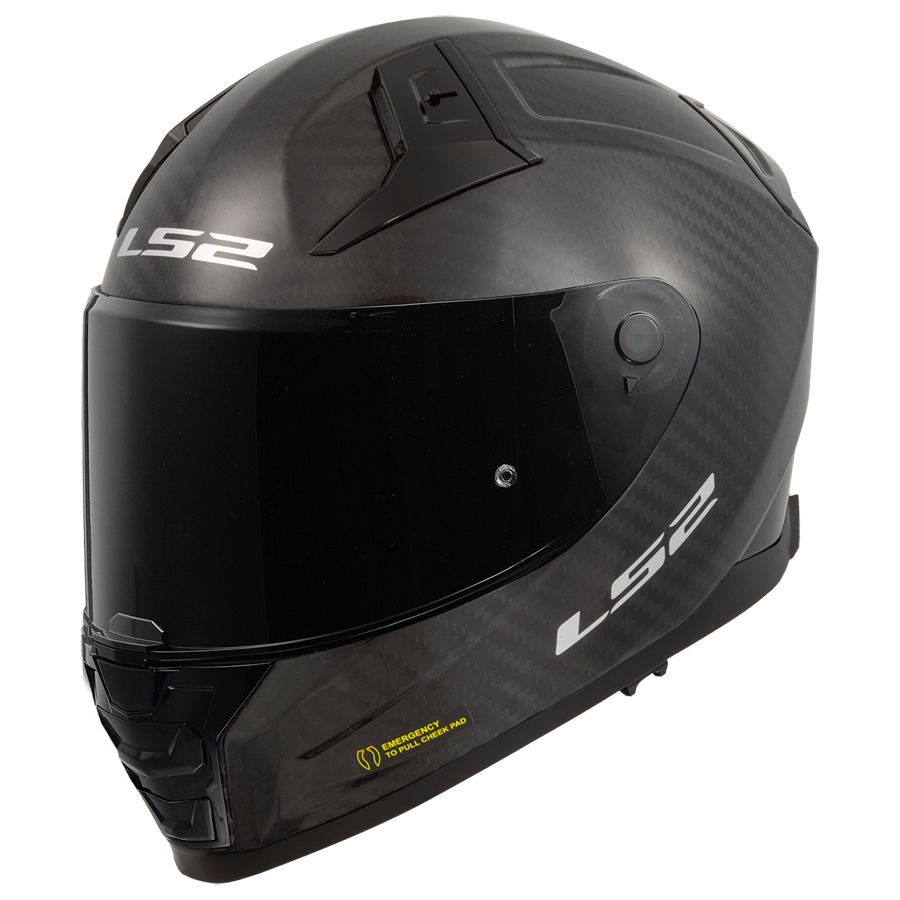 [168115099XXS] Casco Moto Integral LS2 FF811 Vector II Brillo Carbono (XXS)