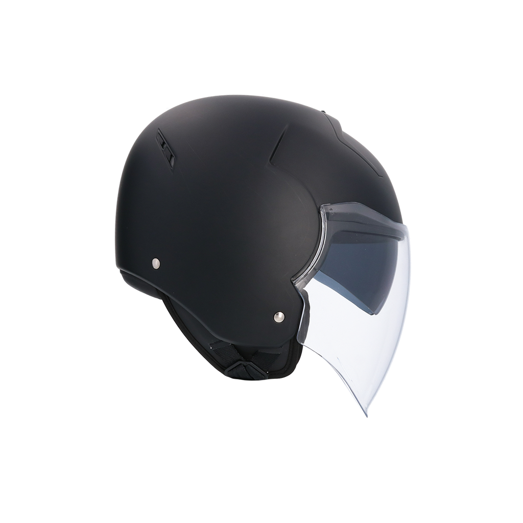 Casco Jet Shiro Tokio SH-64 SV negro brillo