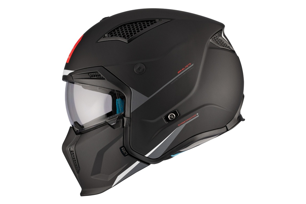 Casco Modular MT TR902B SV STREETFIGHTER SV S SOLID A1 MATE Negro