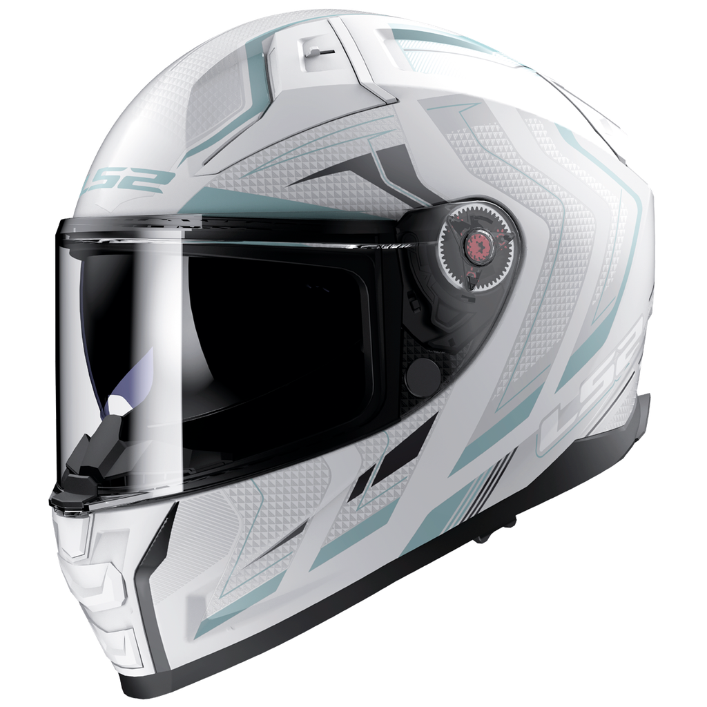 [168112904XXS] Casco Moto Integral LS2 FF811 Vector II Alizer Mate Blanco Plata (XXS)