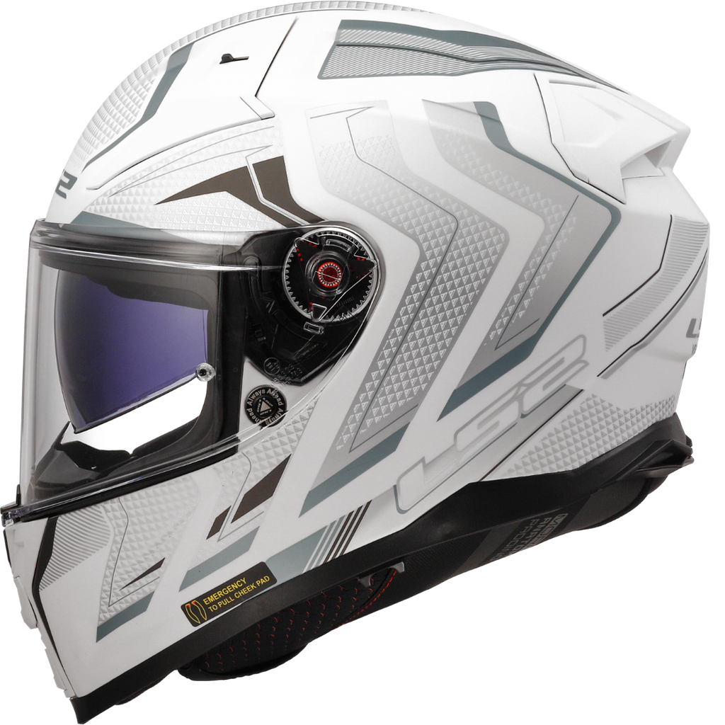 [168112904XXS] LS2 FF811 VECTOR II ALIZER M.WHITE SILVER-06 (XXS)