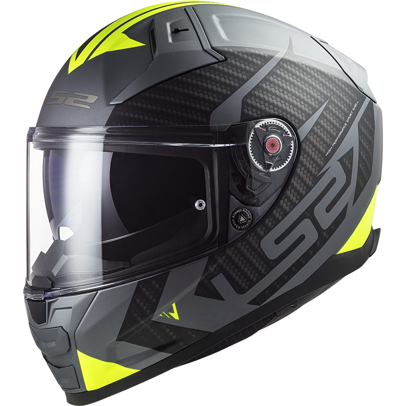 Casco Moto Integral LS2 FF811 Vector II Splitter Mate Titan Yell