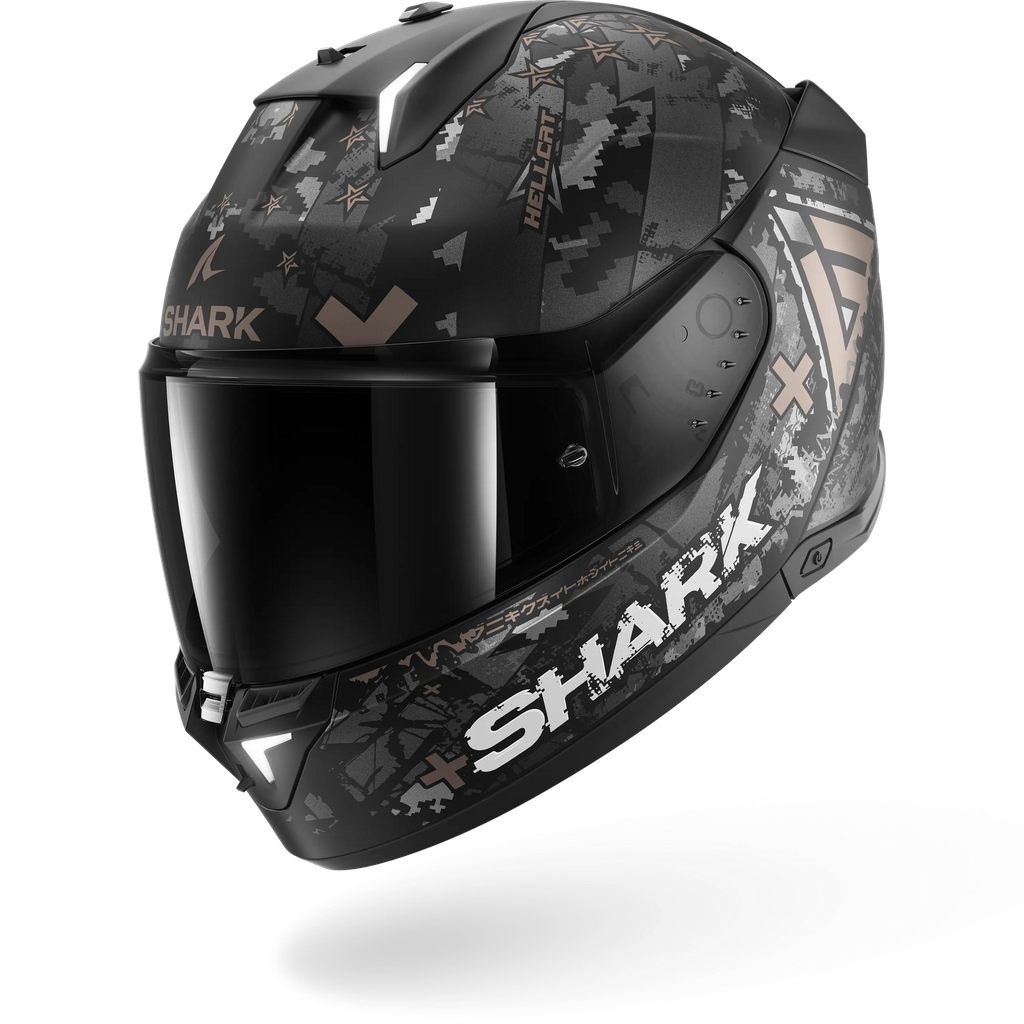 [HE0829EKUAXS] Casco Shark Skwal I3 Hellcat Negro Mate KUA (XS)