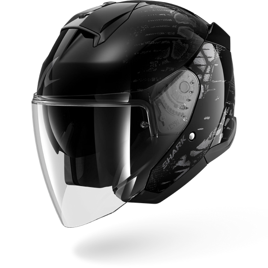 [HE3814EKAAXS] Casco Shark Skwal Jet Reptaia KAA (XS)