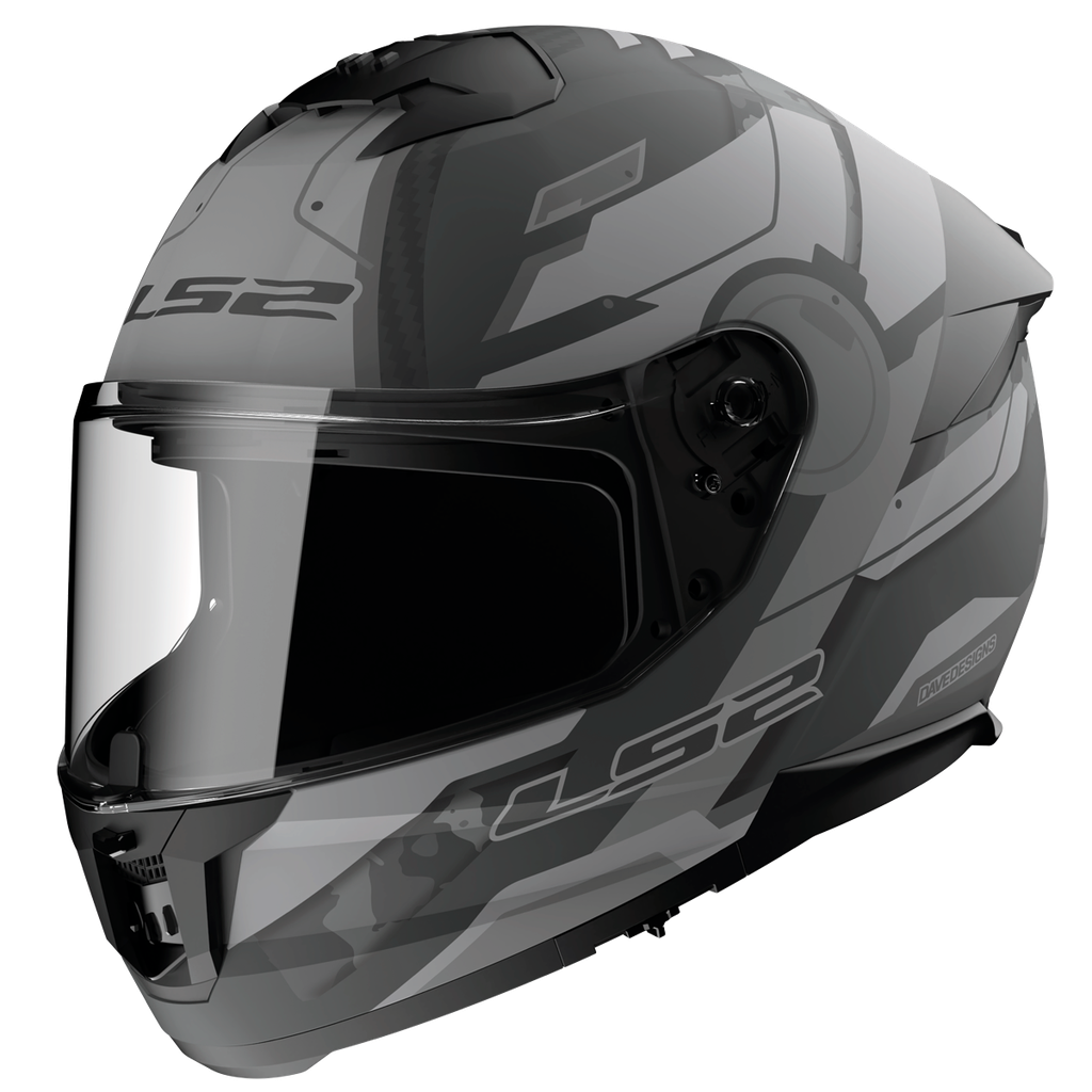 Casco Moto Integral LS2 FF808 Stream II Shadow Mate Titanio Gris