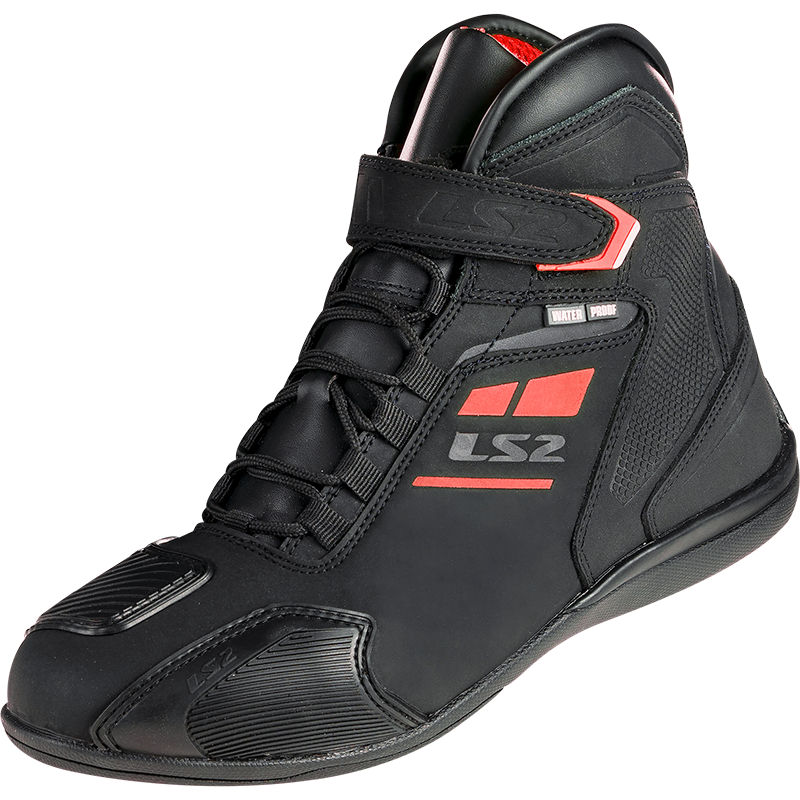 [71030T103239] LS2 GARRA LADY BOOTS WP BLACK RED 41 (39)