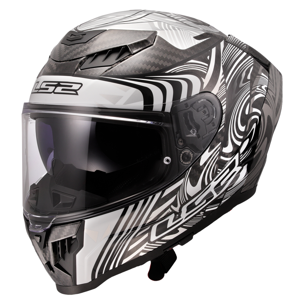 Casco Moto Integral LS2 FF807 Dragon Enthum Plata