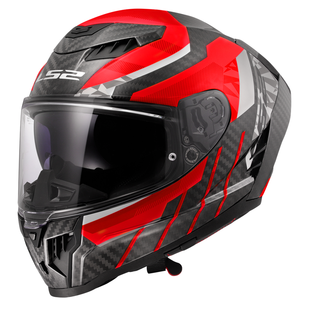 Casco Moto Integral LS2 FF807 Dragon Trax Rojo