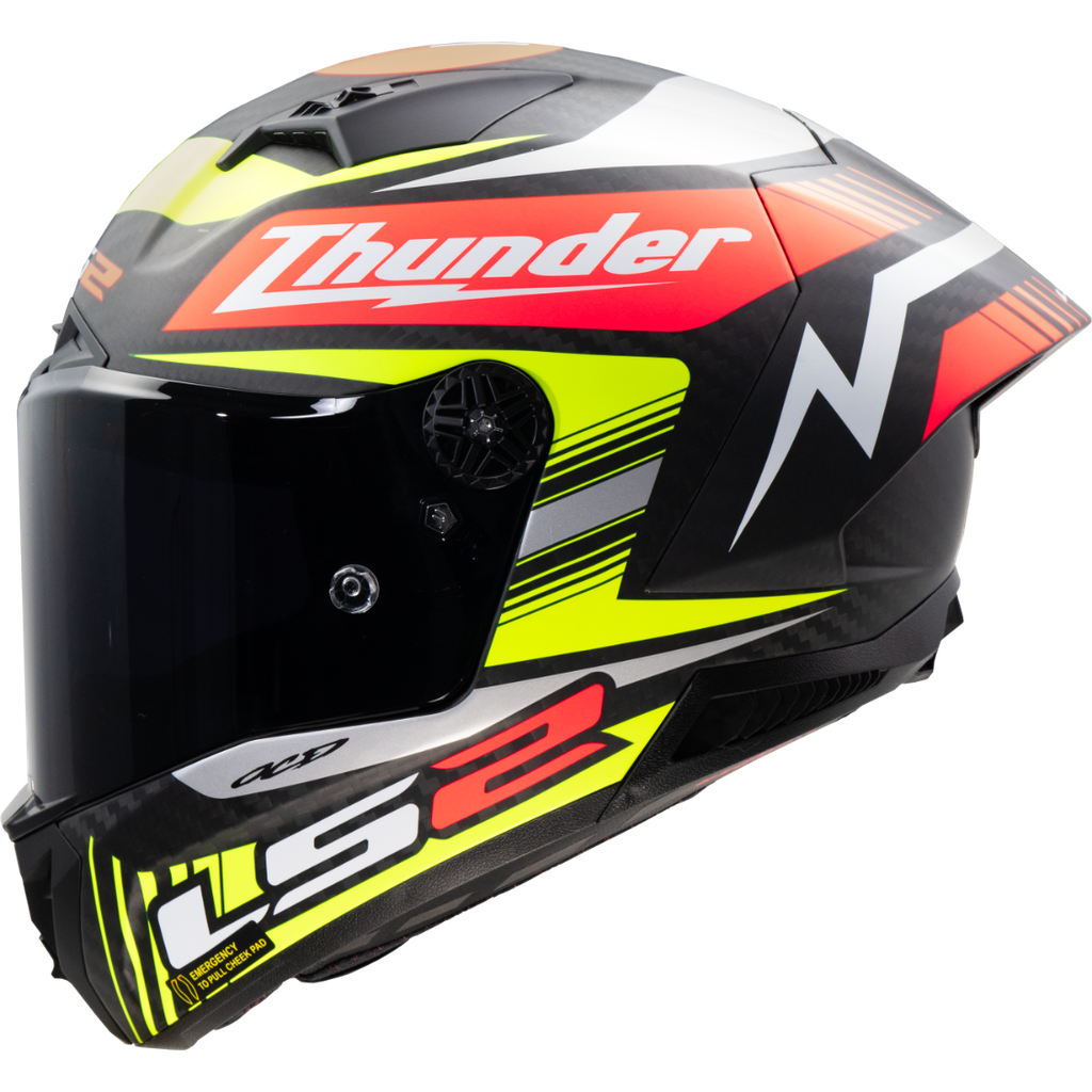 [168059931XS] Casco Moto Integral LS2 FF805 Thunder Gp Aero Replica Negro (XS)