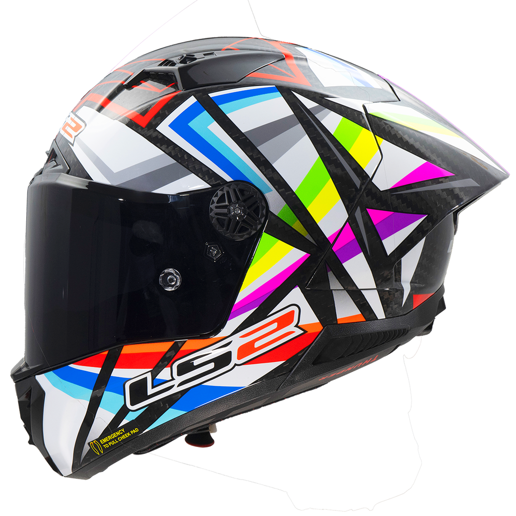 [168059002XS] LS2 FF805 THUNDER GP AERO FLASH BLACK-06 (XS)