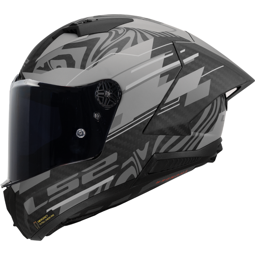 [168058965XS] LS2 FF805 THUNDER GP AERO POLAR M.BLACK-06 (XS)