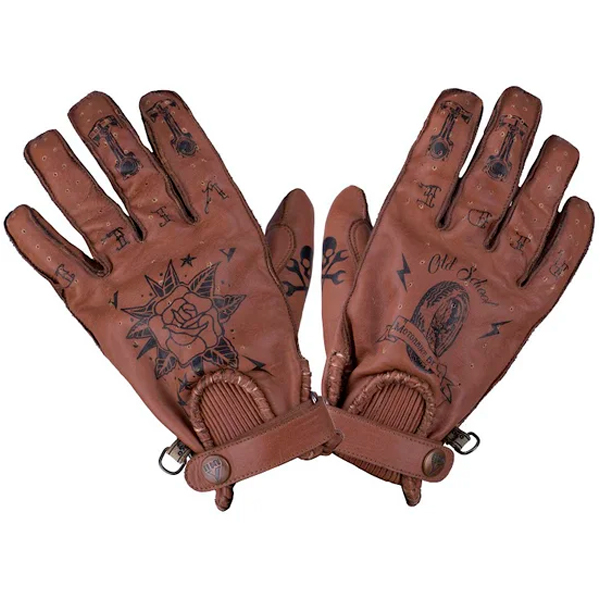 GLOVES SECOND SKIN MAN TATTOO II BROWN