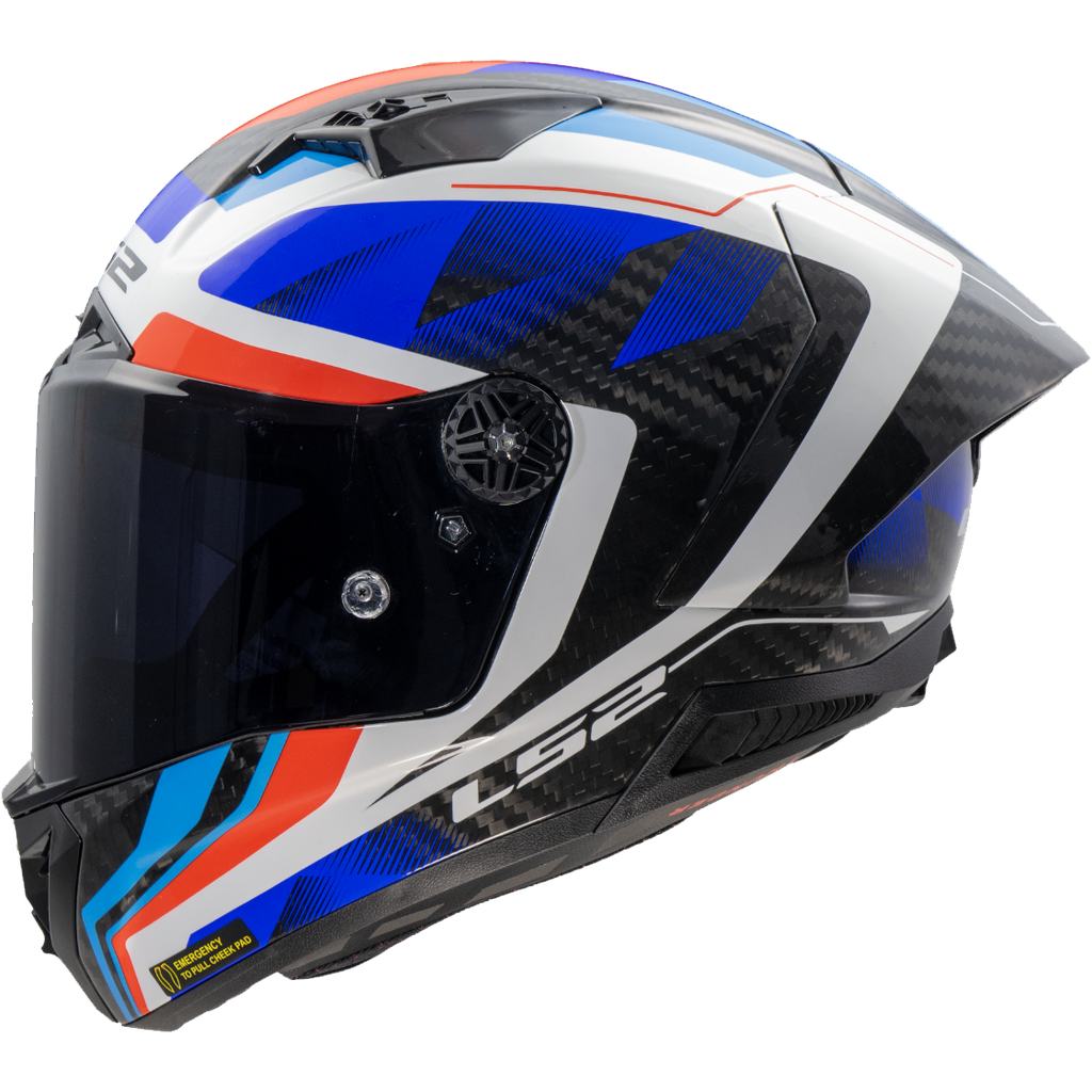 Casco Moto Integral LS2 FF805 Thunder Gp Aero Raute Azul Rojo