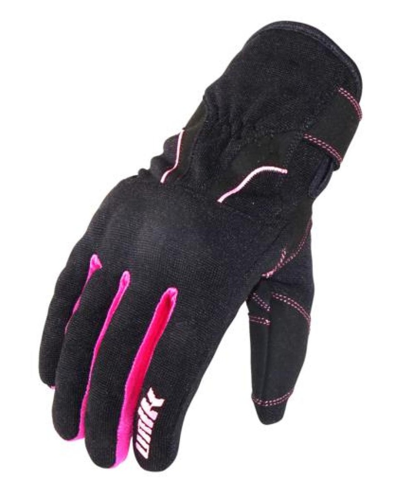 Guante Unik Verano C-68 negro y rosa (S)