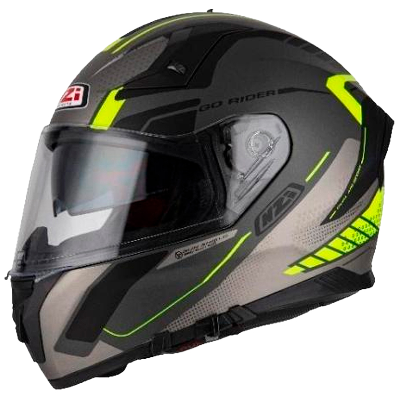 GO RIDER STREAM MOTION ANTRACITE&BLACK&YELLOW MATT