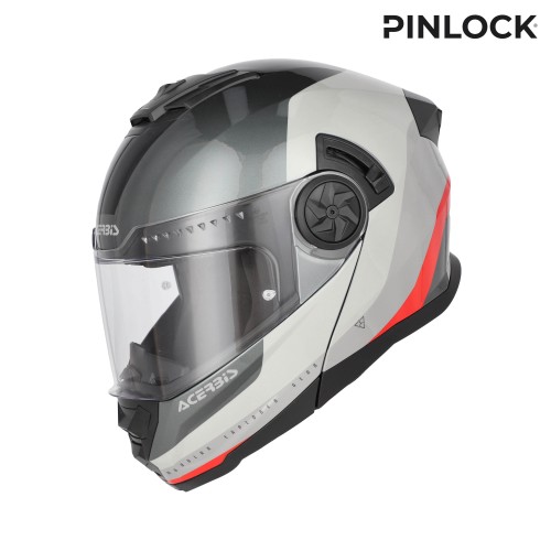 [26.577.295.061] Casco Acerbis Rider Gris Rojo (XS)
