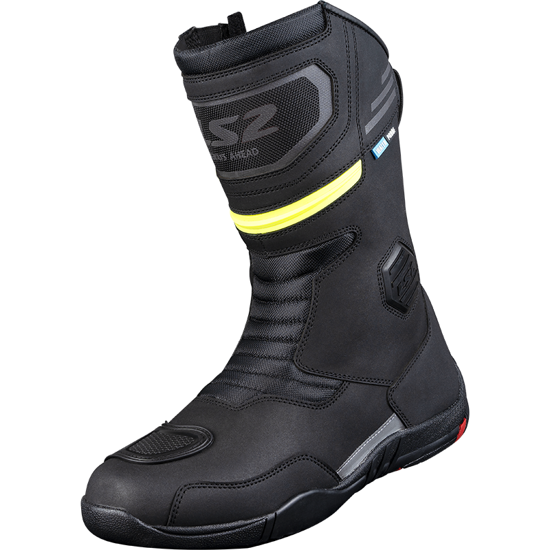 [71010T105439] Botas Moto LS2 Goby Mujer WP Negro Amarillo (39)