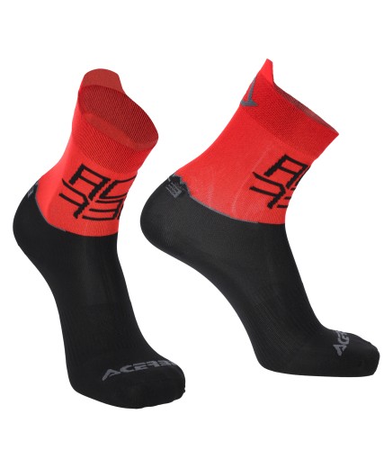 Calcetines Acerbis MTB Light Negro/Rojo