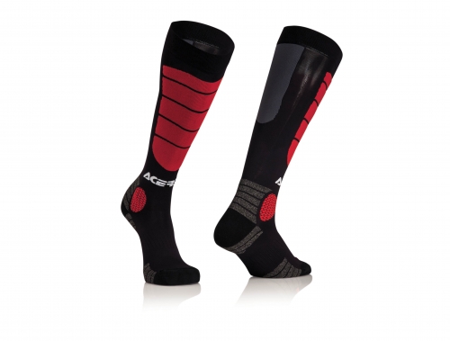 [21.909.323.067] Calcetines Acerbis MX Impact Kid Negro/Rojo (L/XL)