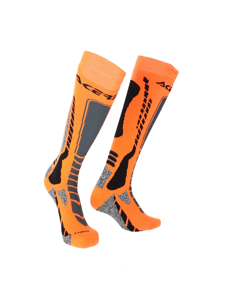 [22.077.313.069] Calcetines Acerbis MX Pro Negro/Naranja (XXL)
