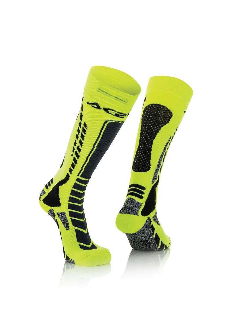 [22.077.318.069] Calcetines Acerbis MX Pro Negro/Amarillo (XXL)