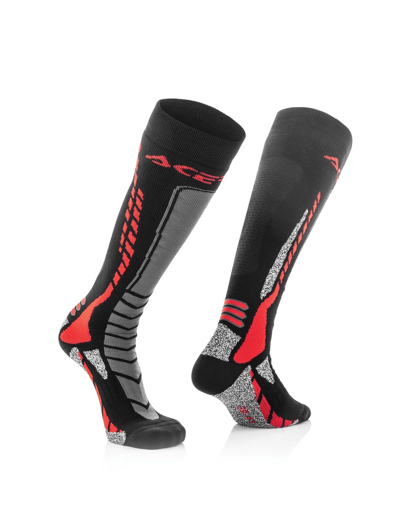 Calcetines Acerbis MX Pro Negro/Rojo