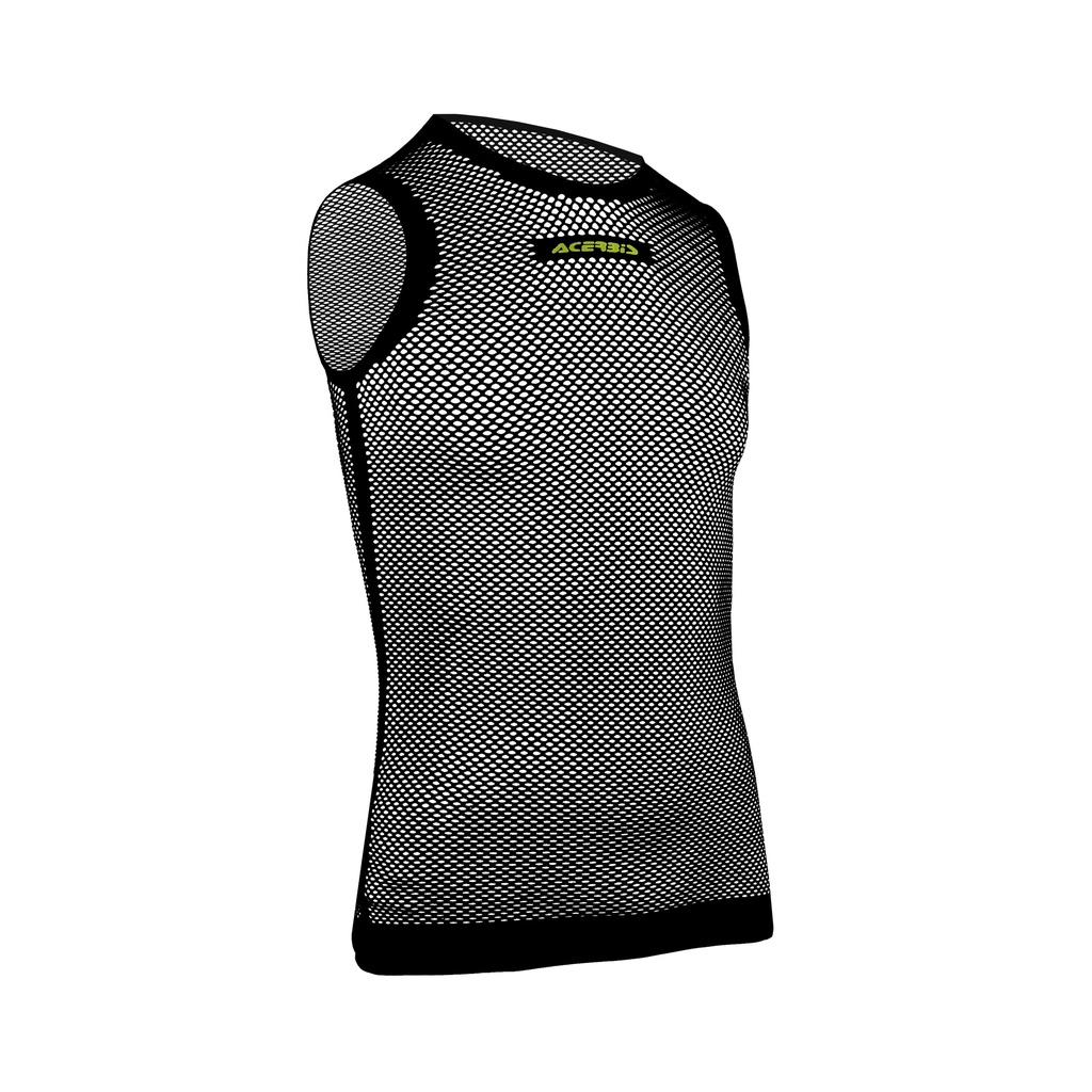 [26.370.318.069] Camiseta Acerbis X-MESH Sin Mangas Negro/Amarillo (XXL)