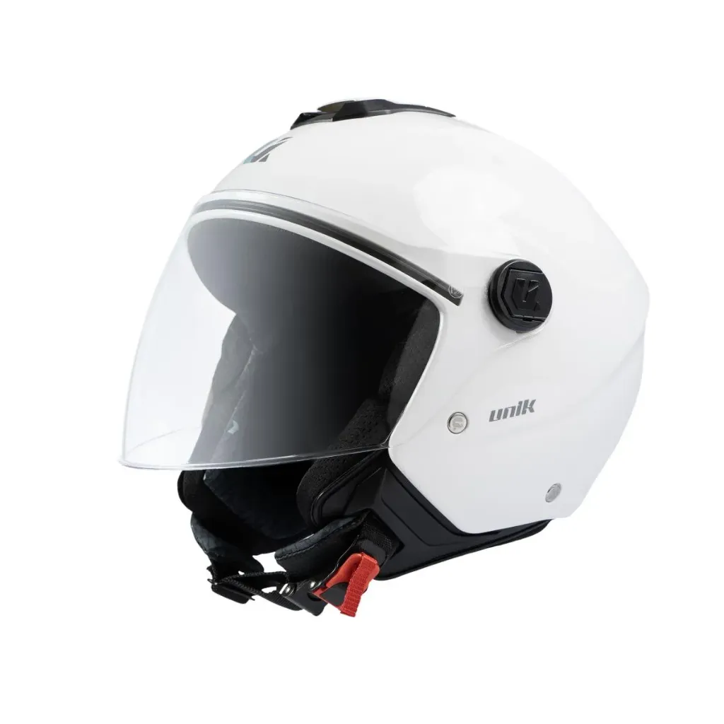 Casco Jet Unik Vertex DV con gafa Blanco