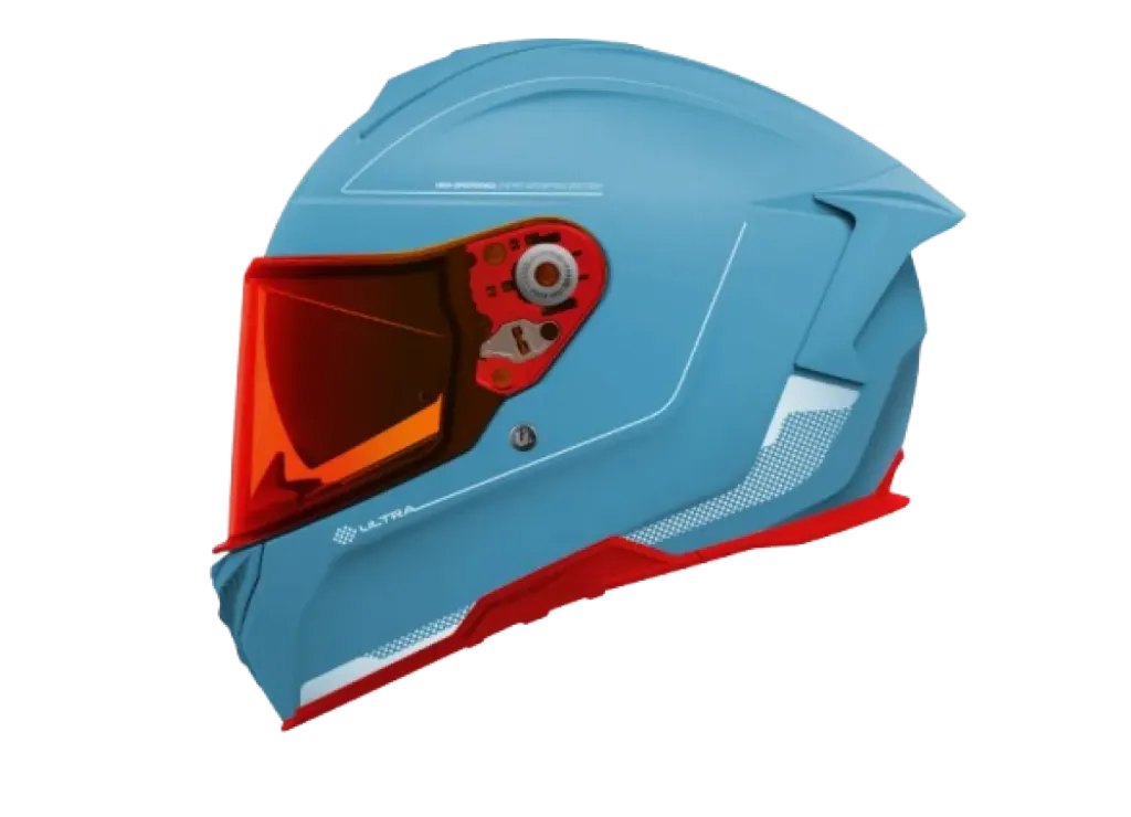 Casco Integral Unik Ultra DV con gafa solar Microdot  blue 22.06