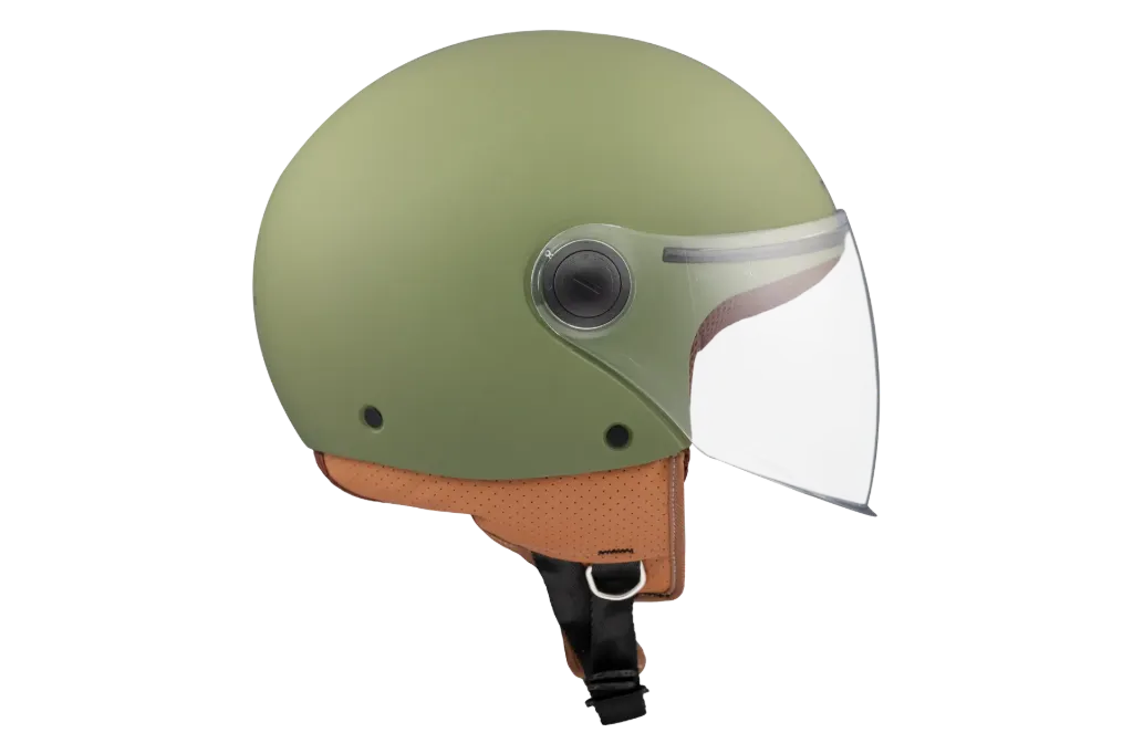 Casco Jet MT OF501 B STREET S solid A6 verde mate (XXS)