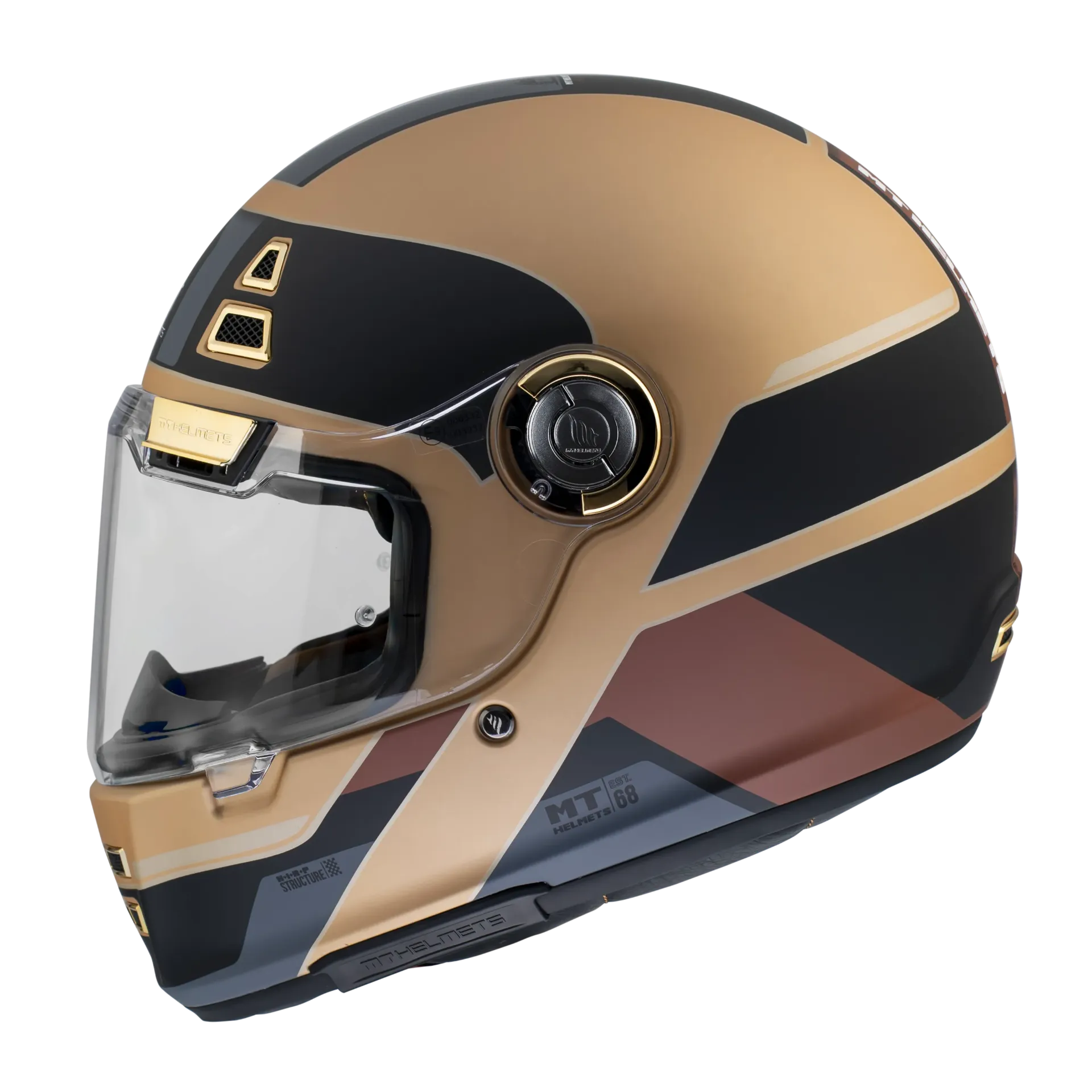 Casco Integral MT JARAMA 68th C9 Gold mate