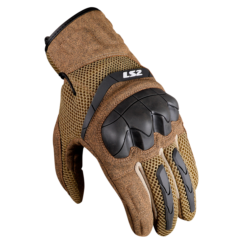 Guantes Moto LS2 Kubra Hombre Marrón