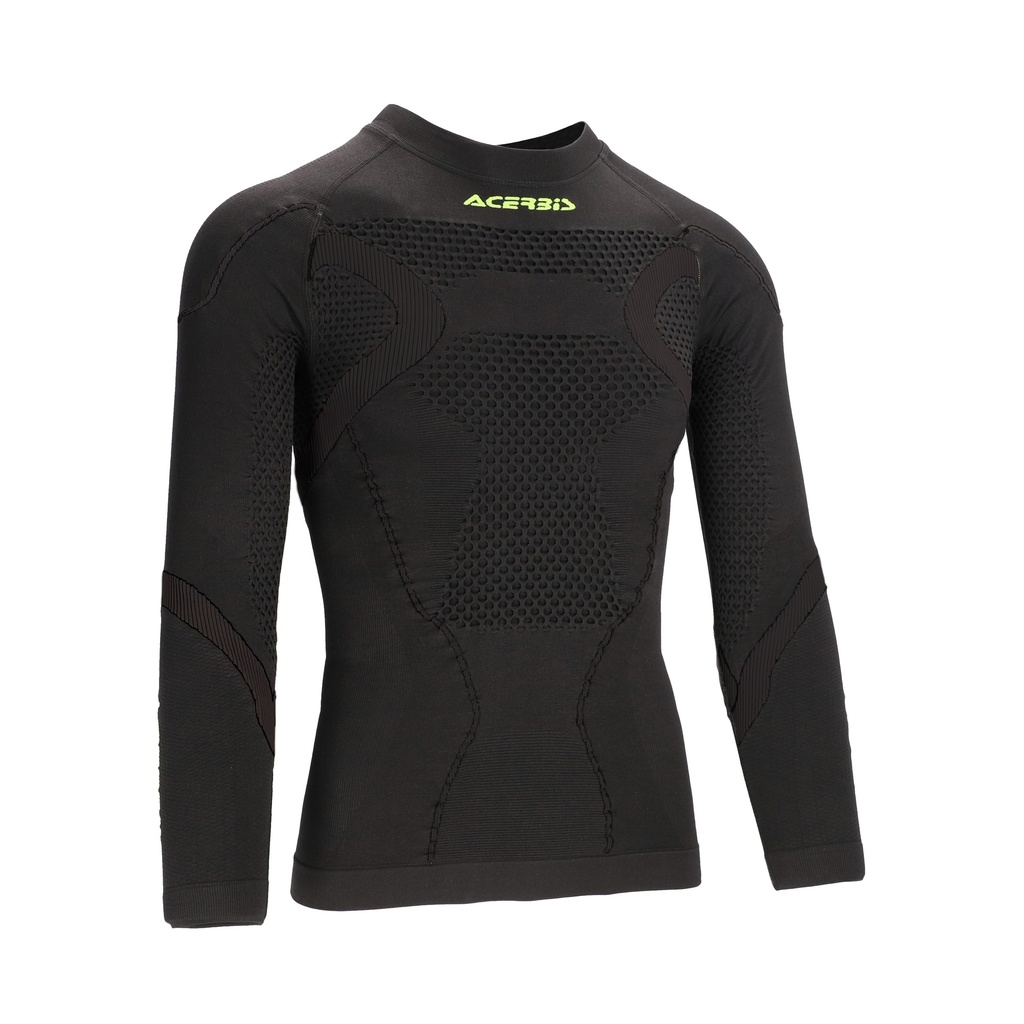 [26.363.318.069] Camiseta Acerbis X-BODY Winter 2.0 Negro/Amarillo (XXL)
