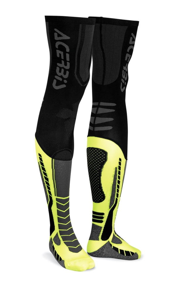 [21.693.318.069] Calcetines Acerbis X-LEG PRO Negro/Amarillo (XXL)