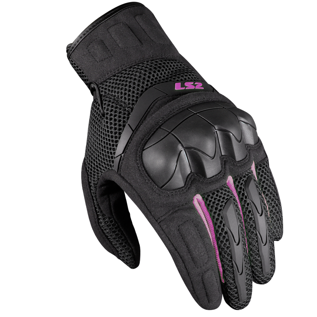 Guantes Moto LS2 Kubra Mujer Negro Morado