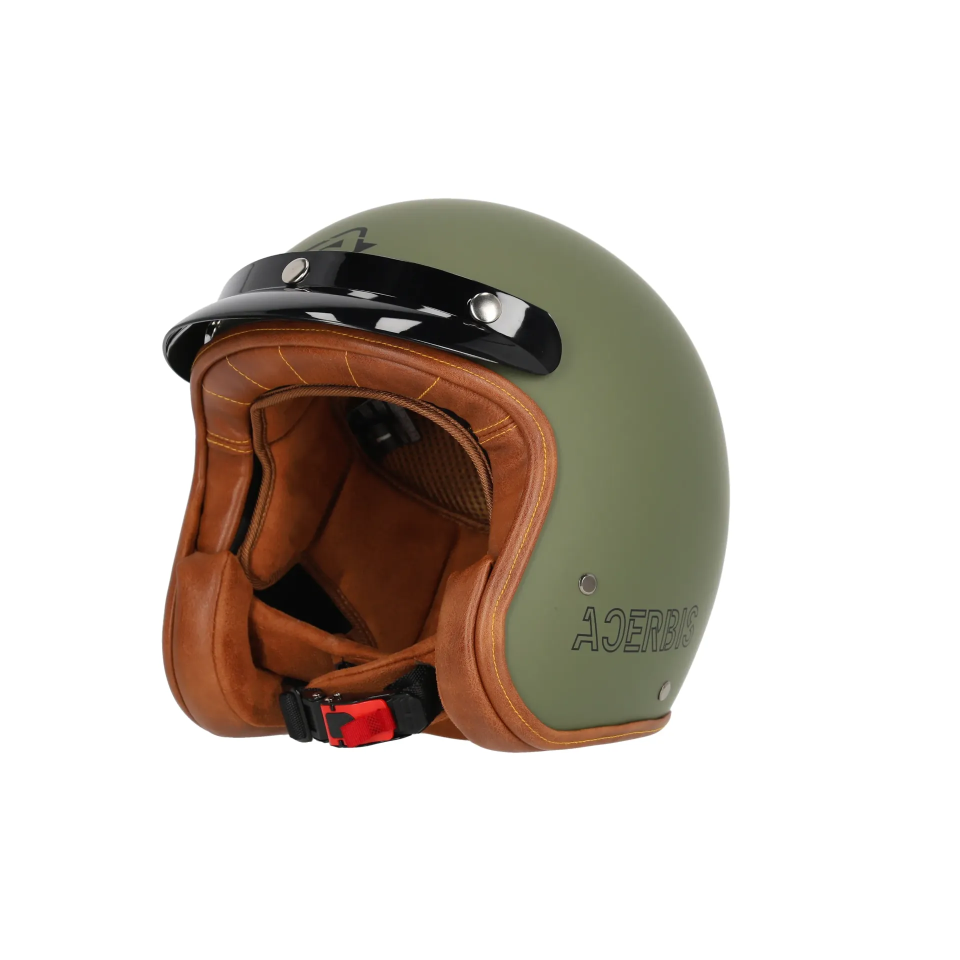 [25.314.582.061] Casco Acerbis SKODELA 2206 Verde Militar (XS)