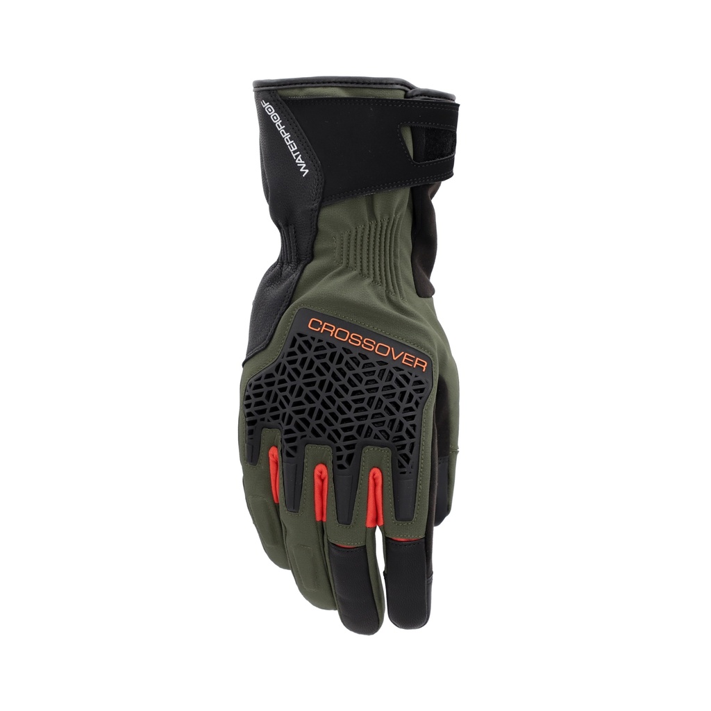[26.121.325.061] Guantes Acerbis CE Crossover WP Negro/Verde (XS)