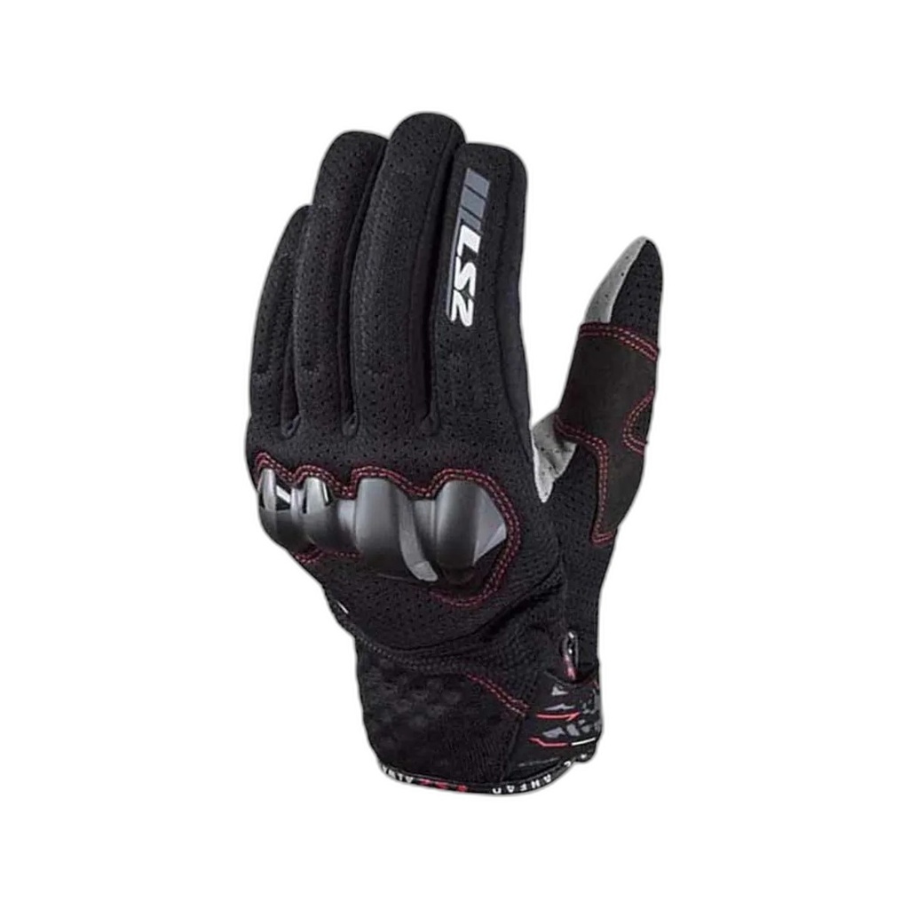 [70180S0112S] Guantes Moto LS2 Chaki Hombre Negro (S)