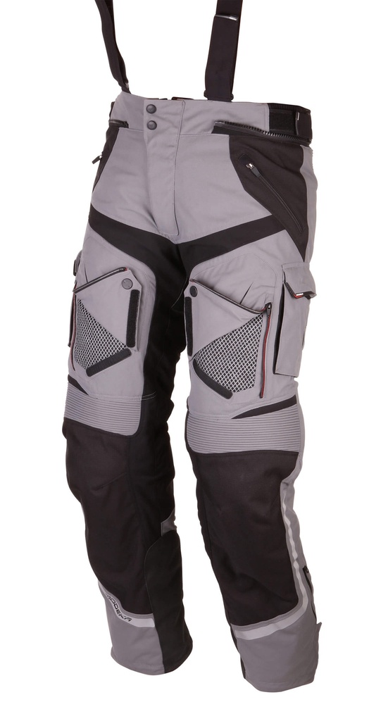 [088120 393 S] Modeka Pantalón Panamericana Gris/Negro (S)