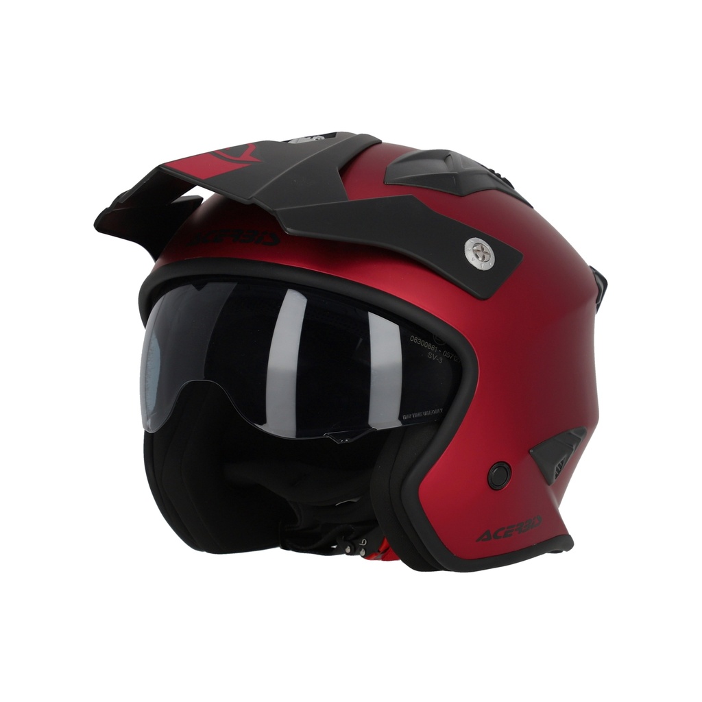 Casco Acerbis JET ARIA Metálico Rojo