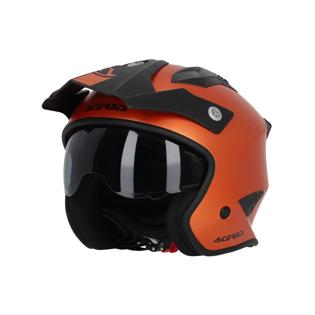 [25.937.201.061] Casco Acerbis JET ARIA Metálico Naranja (XS)